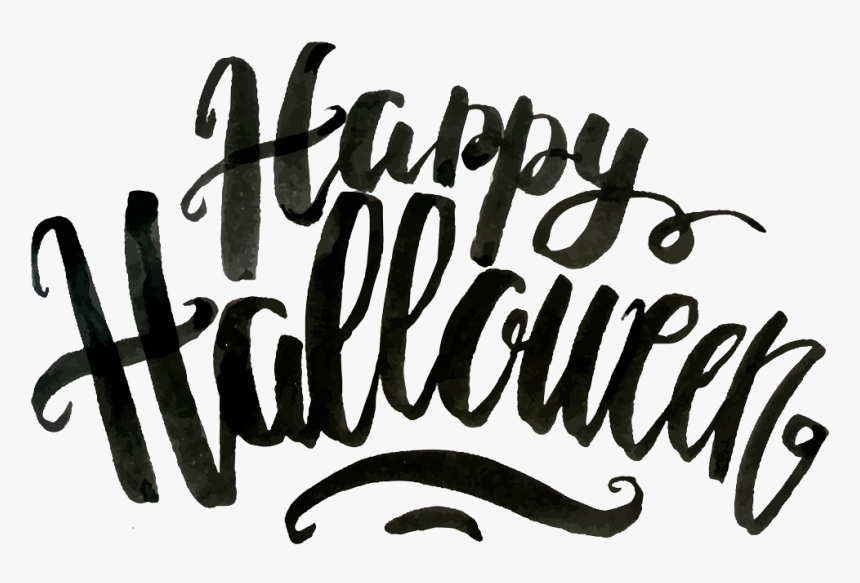 Happy Halloween Text Png, Transparent Png, Free Download