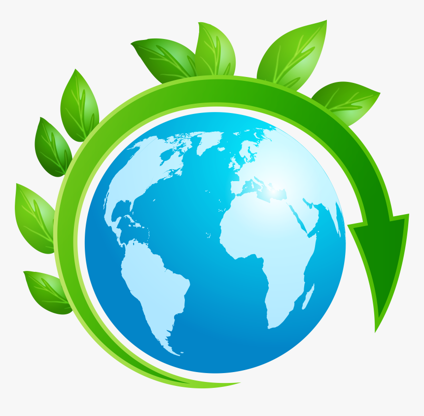 Earth Planet With Leaves Png Clip Art, Transparent Png, Free Download