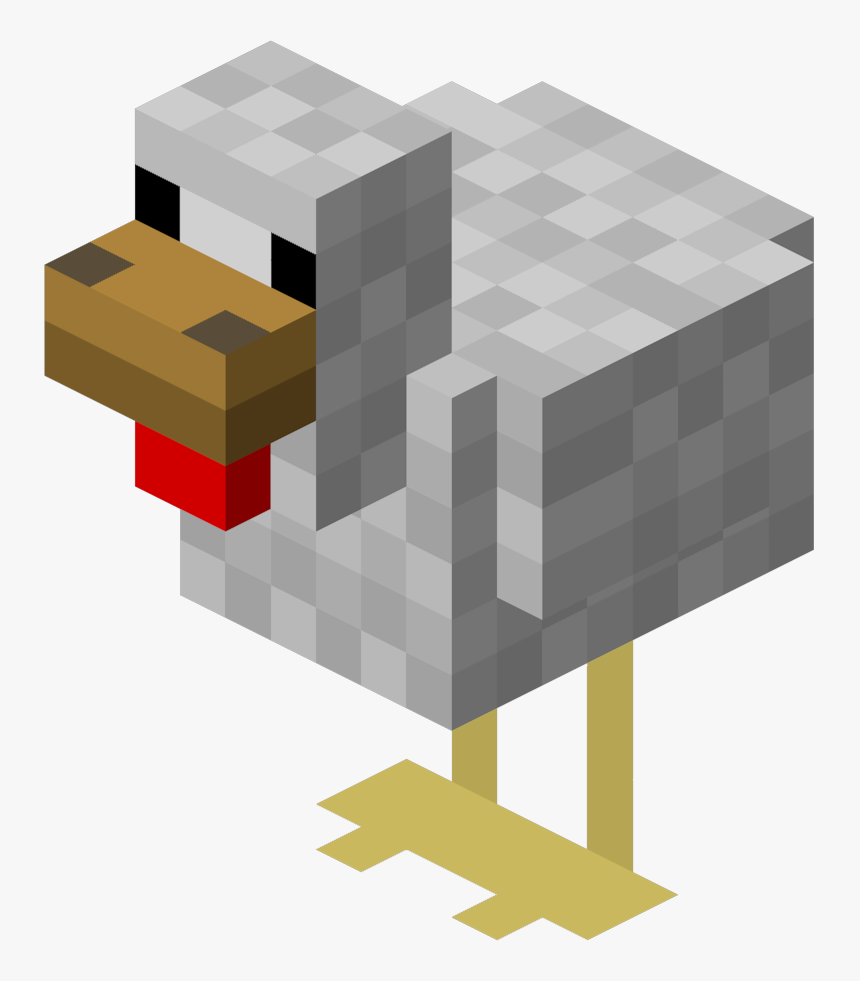 Minecraft Chicken Png, Transparent Png, Free Download