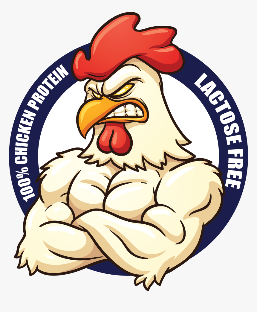 Chicken Amino Acid Tablets And Gain Lean Muscle Mass - Rooster Strong, HD  Png Download - kindpng