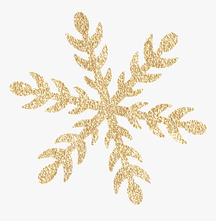 Snowflake - Transparent Background Gold Snowflake, HD Png Download, Free Download