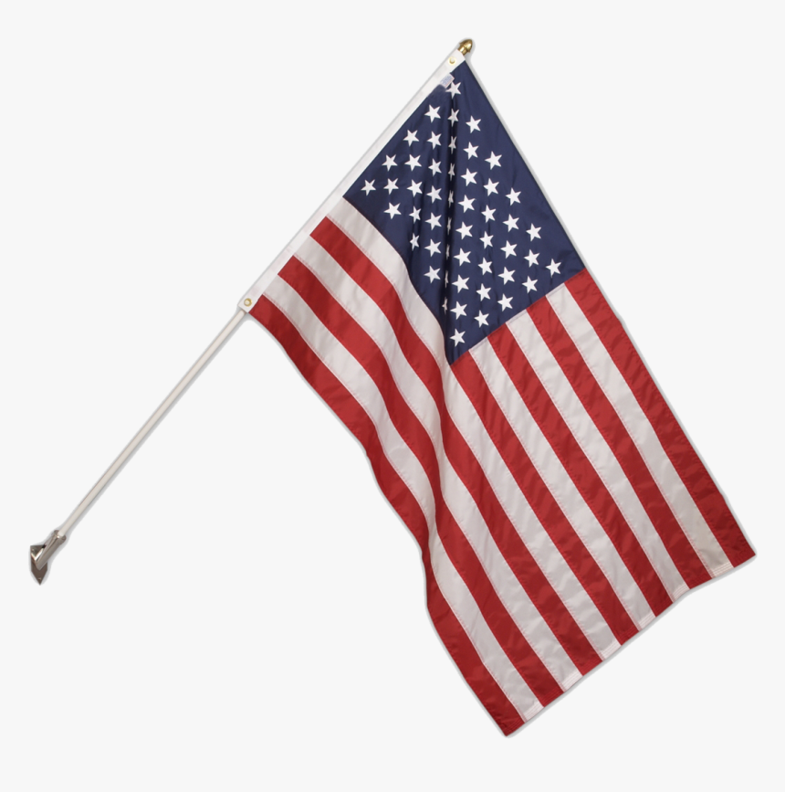 Transparent American Flag Pole Png - Black And White American Flag With Blue, Png Download, Free Download