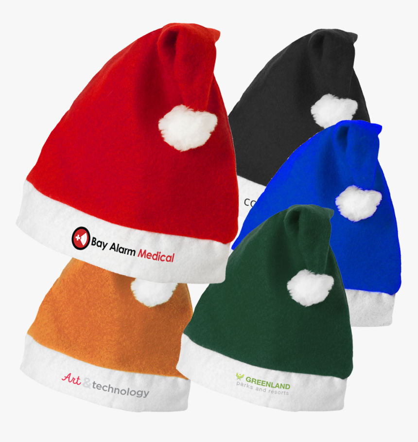 Promotional Christmas Hats Printed, Printed Chrismas - Santa Claus, HD Png Download, Free Download