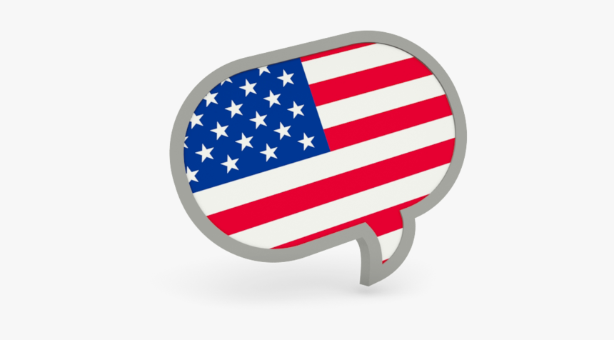 American Us Flag Save Icon Format - English Language Flag Png, Transparent Png, Free Download