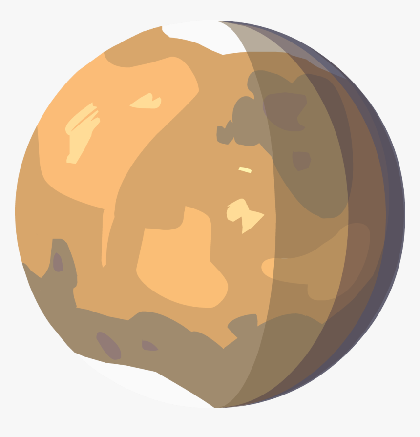 Mars Planet Png - Mercury Planet Cartoon Png, Transparent Png, Free Download