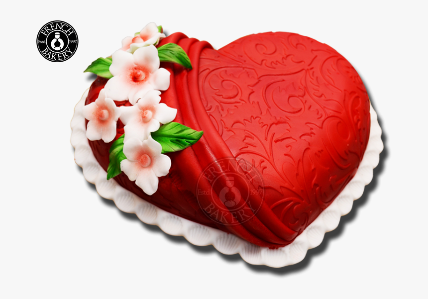 Heart Shape Full Cake - Birthday Love Cake Png, Transparent Png, Free Download