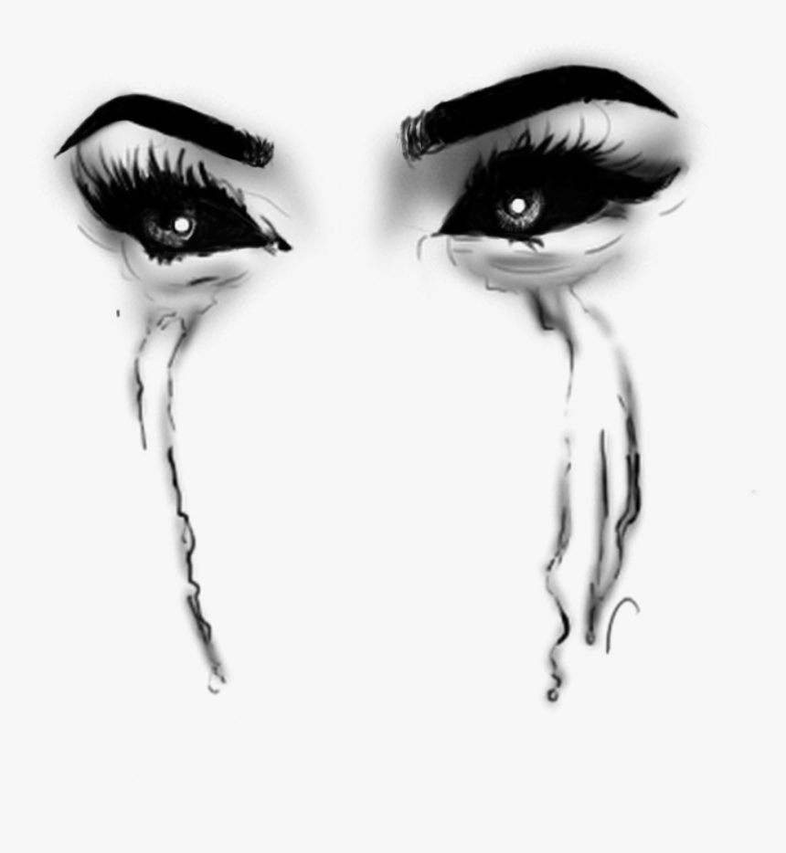 #tears #eyes #beauty #evil #possessed #devil #blackeyes - Transparent Black Tears Png, Png Download, Free Download