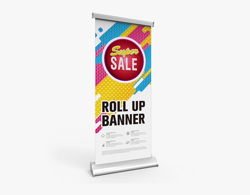 Deluxe Retractable Banner Stand With Wide Teardrop - Banner, HD Png Download, Free Download