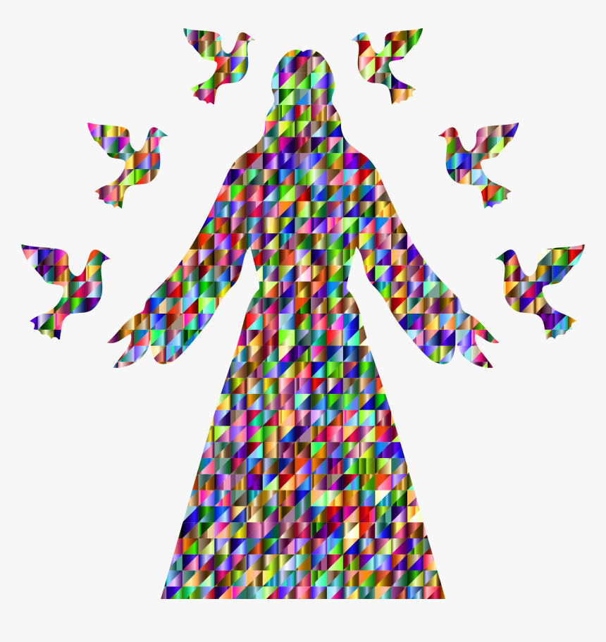 Chromatic Triangular Jesus Christ Clip Arts - Gifts Of The Holy Spirit Clipart, HD Png Download, Free Download