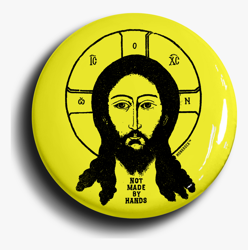 Jesus Not Made By Hands Button"
 Class= - Orthodox Saint Tshirt, HD Png Download, Free Download