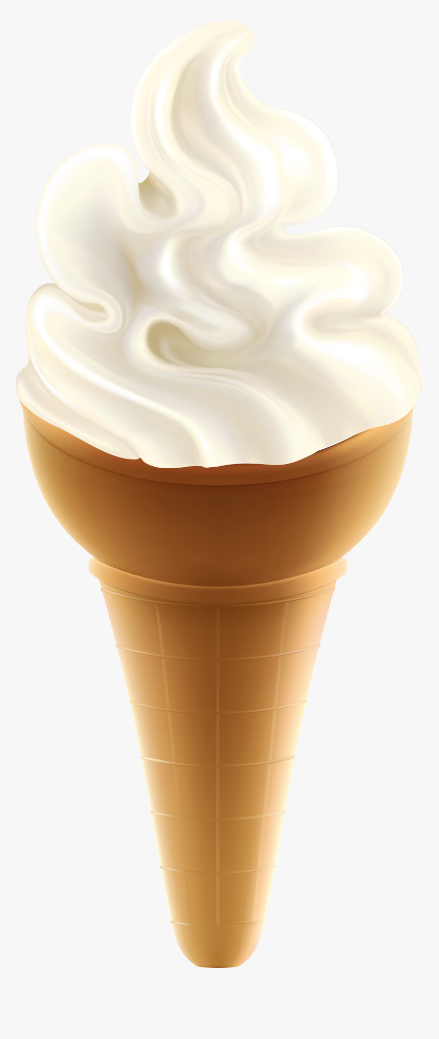 Transparent Ice Cream Cone Picture - Ice Cream Cone Transparent Background, HD Png Download, Free Download