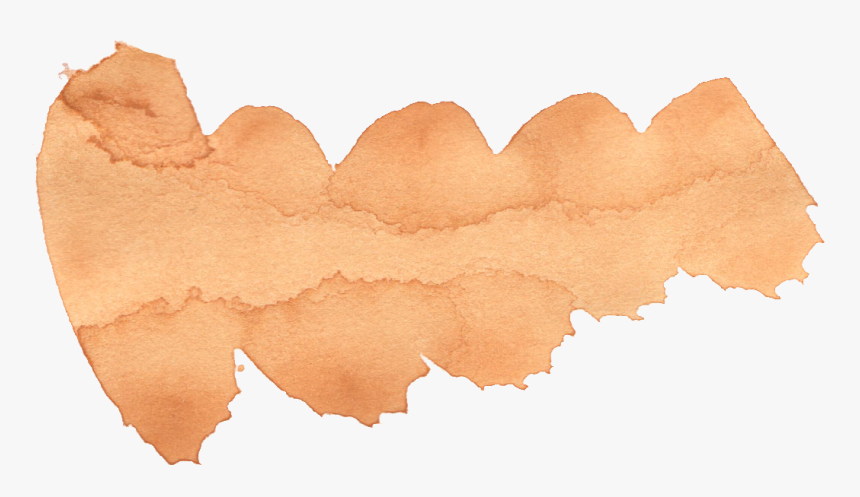 Beige Watercolour Brush Stroke , Png Download - Paint Brush Stroke Brown, Transparent Png, Free Download