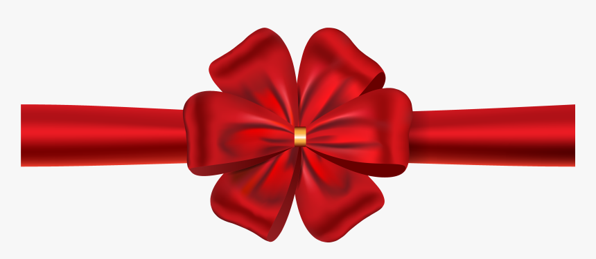 Red Ribbon Bow Png , Png Download - Red Ribbon And Bow Transparent Background, Png Download, Free Download