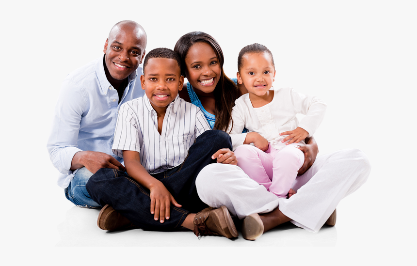 Black African Happy Family, HD Png Download, Free Download