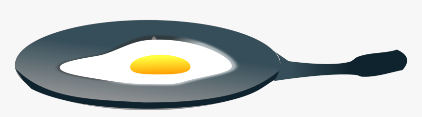 Fried Egg Pan Egg Frying Eggs Sunny Side Up - Egg On Frying Pan Clip Art, HD Png Download, Free Download
