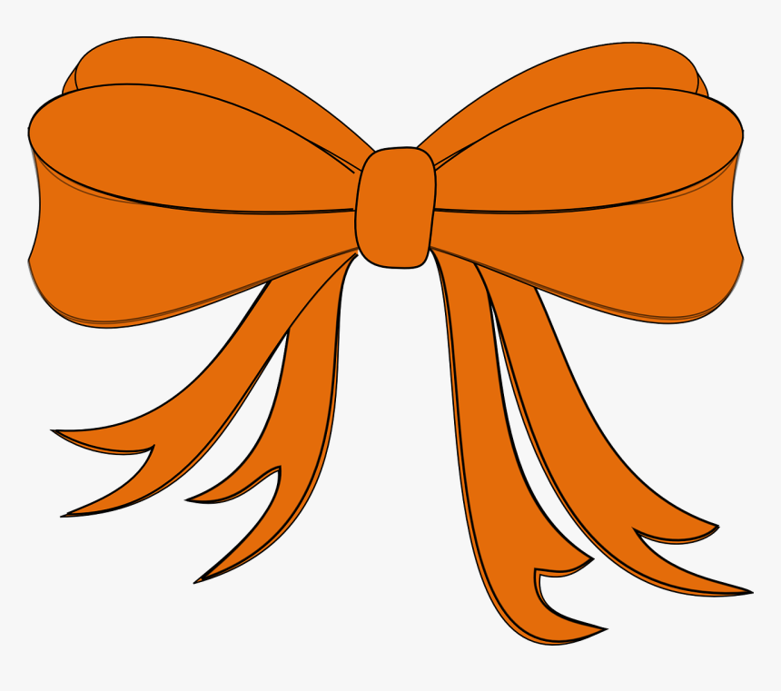 Orange Ribbon Clip Art, HD Png Download, Free Download