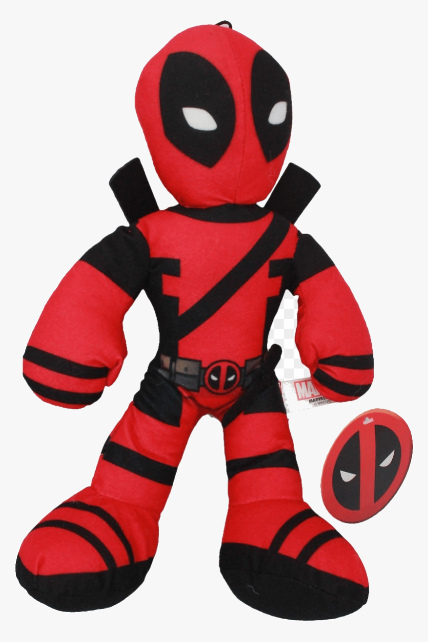 Deadpool Clipart Black And White Plush Hd Transparent - Deadpool Plush Toy Doll, HD Png Download, Free Download