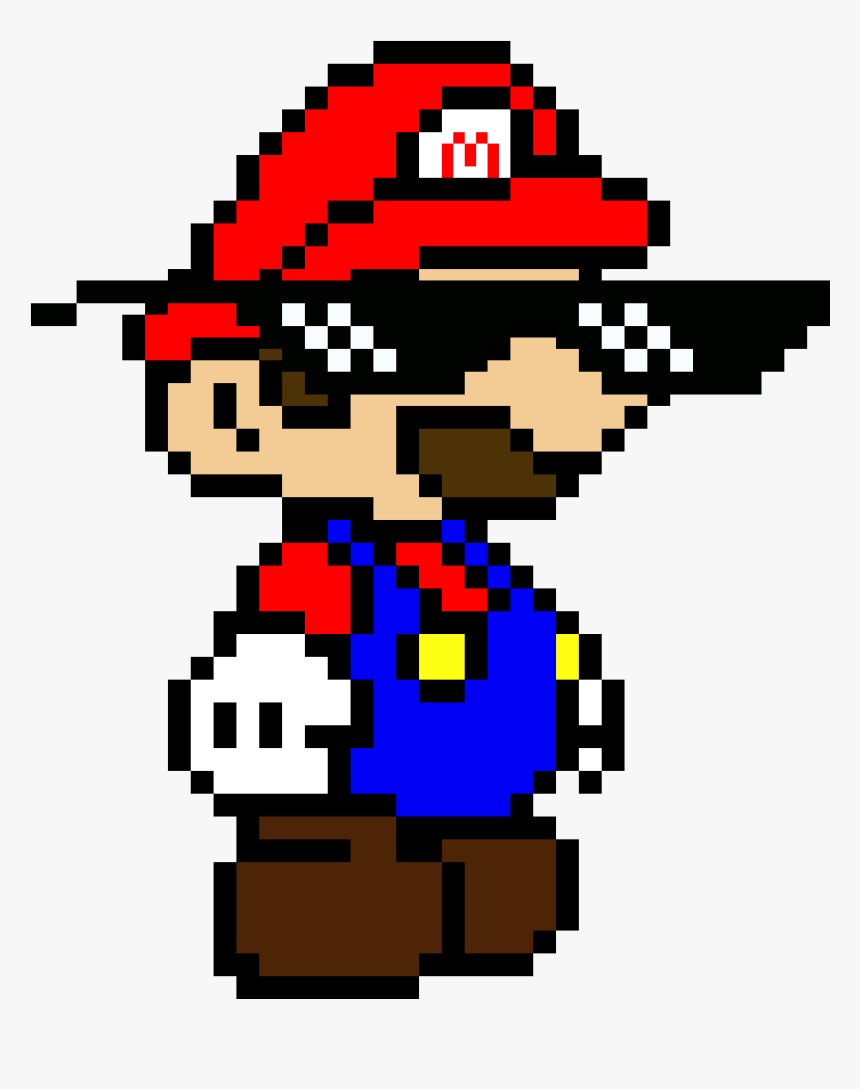 Super Mario Pixel Art Template