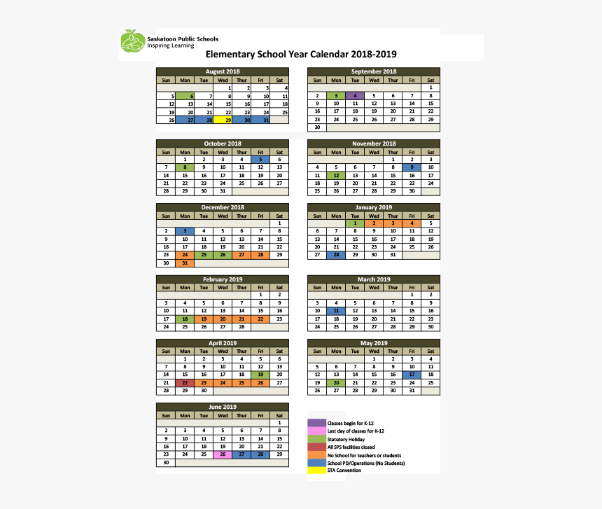 Calendar Wildwood School Calendar 2018, HD Png Download kindpng