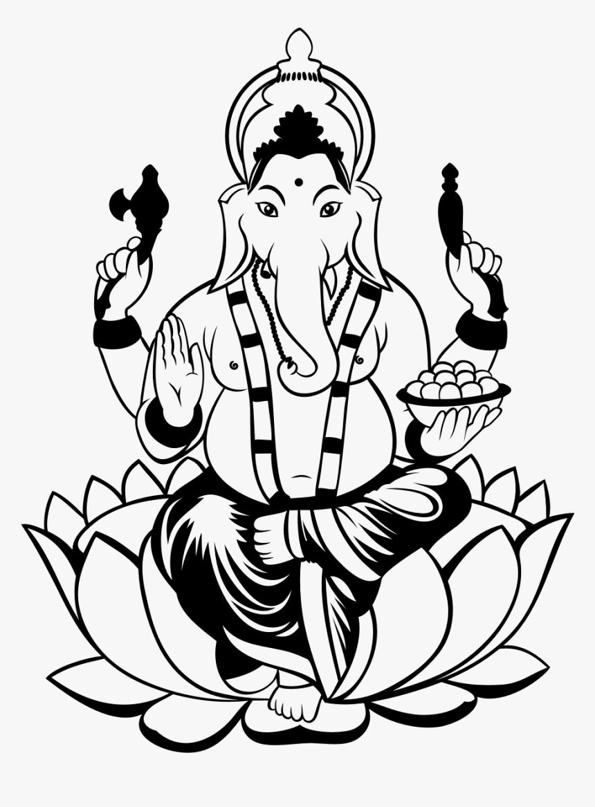 Collection Of Free Drawing Free Ganesha Download On - Ganesh Ji Clipart Png, Transparent Png, Free Download