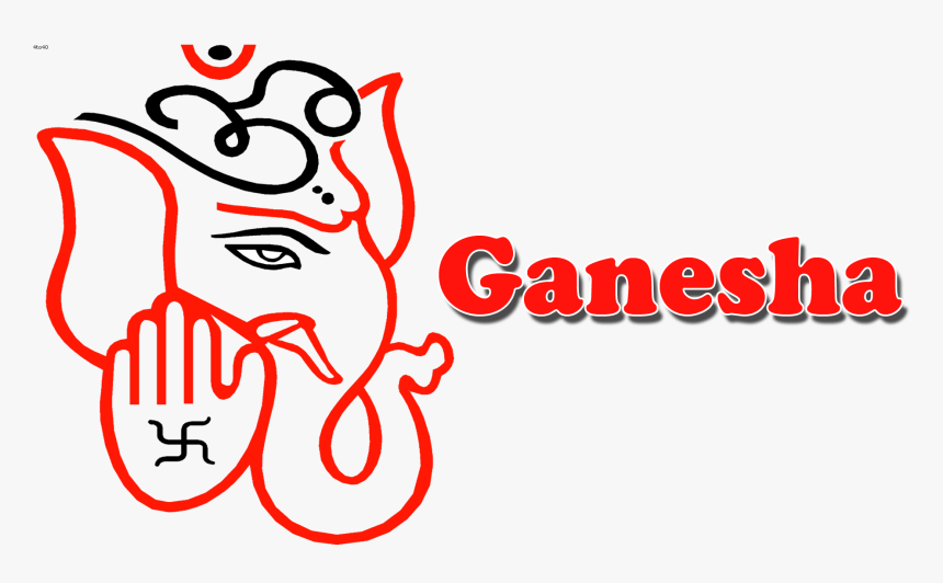 Transparent Ganesha Png - Easy God Ganesh Drawing, Png Download, Free Download