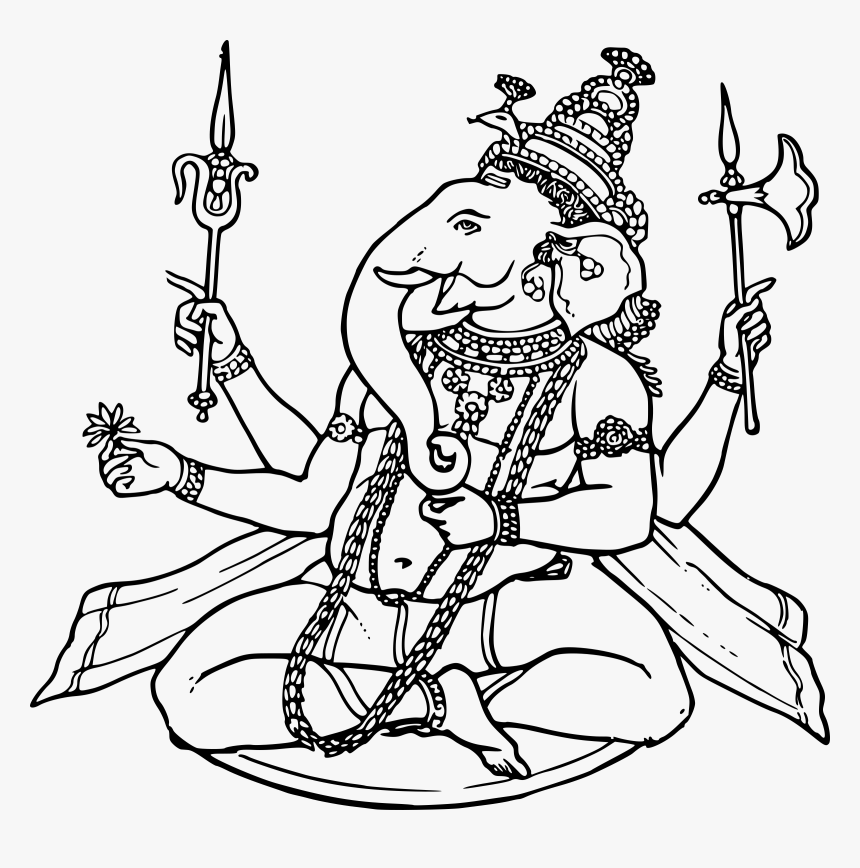 Ganesh Clip Arts - Ganesha Cad Blocks, HD Png Download, Free Download