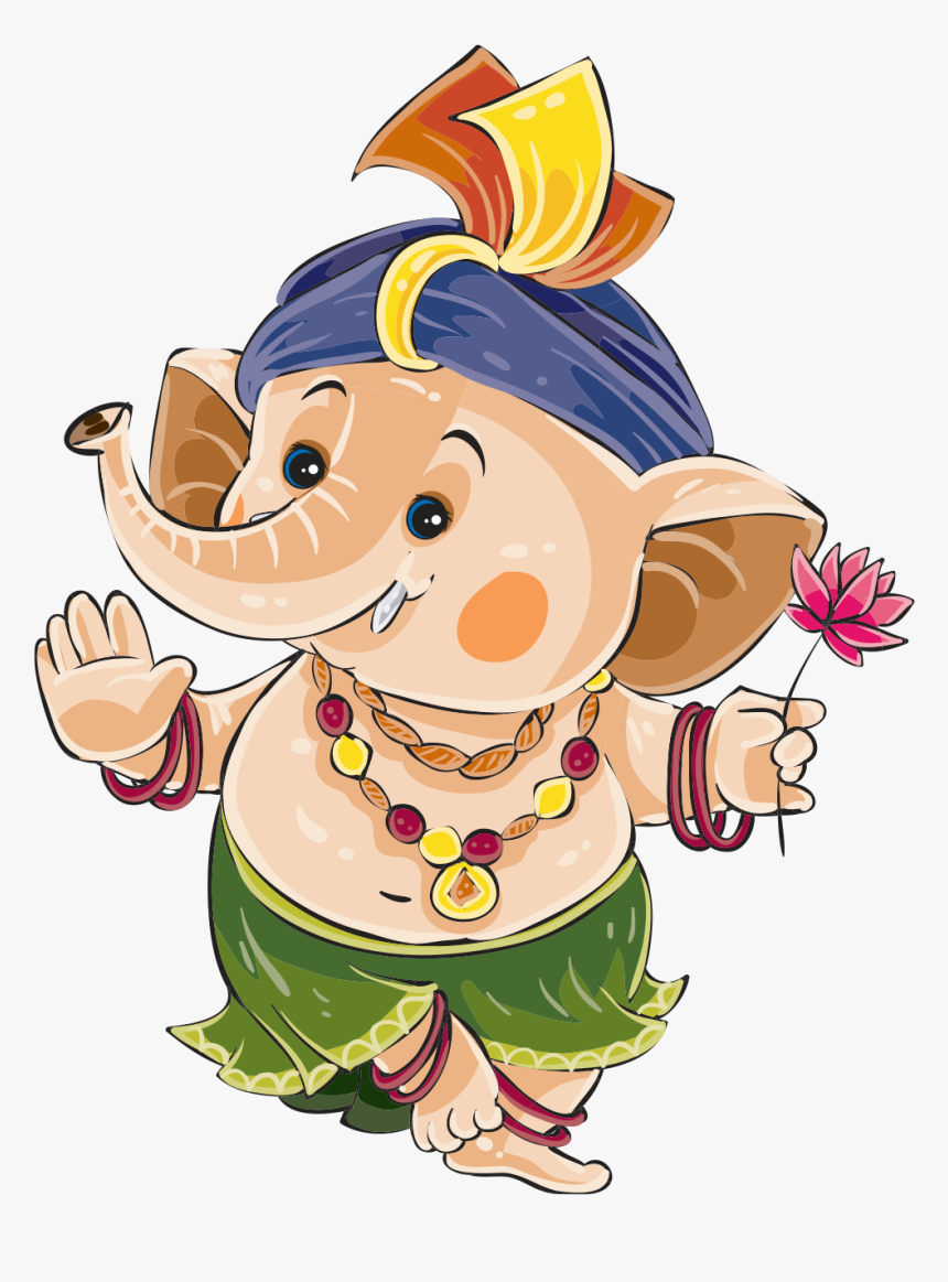 Cute Ganesha Png - Cute Happy Ganesh Chaturthi, Transparent Png, Free Download