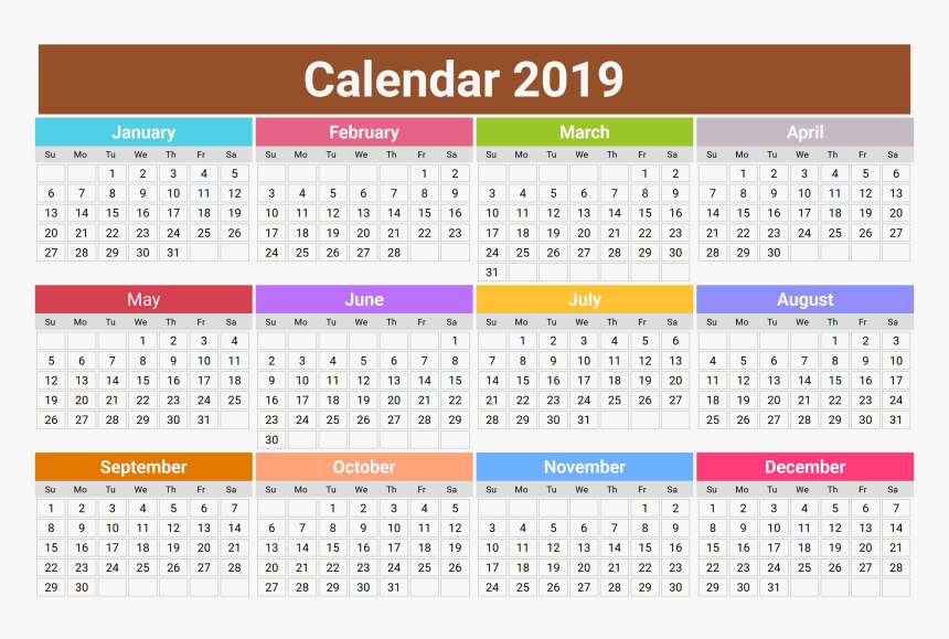 2019 Calendar Png Transparent Hd Photo - Calendar 2019 Ireland With Bank Holidays, Png Download, Free Download