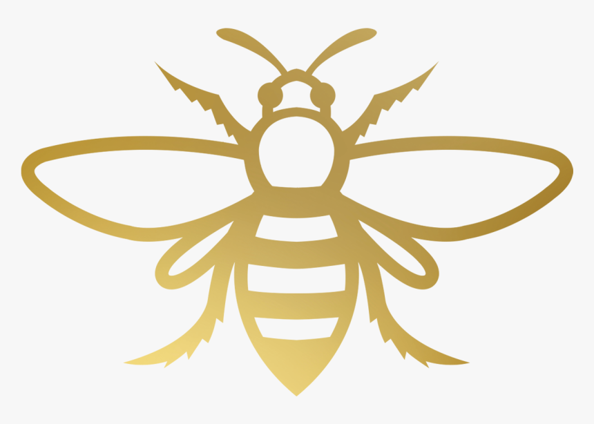 Bee Clip Art Gold, HD Png Download, Free Download