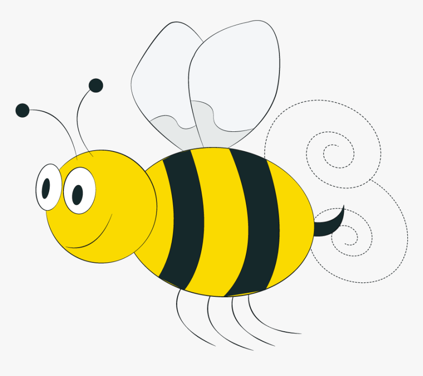 Cute Bee Png - Honeybee, Transparent Png, Free Download