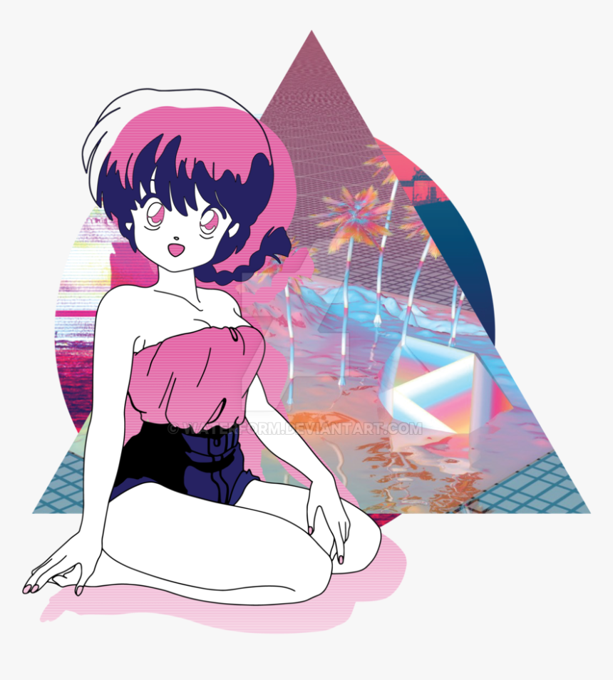 Ranma 1 2 Vaporwave, HD Png Download, Free Download