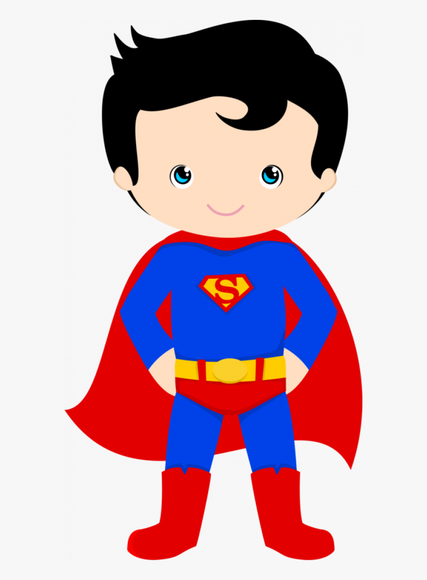 Transparent Superhero Cape Clipart - Cute Superman Clipart, HD Png Download, Free Download