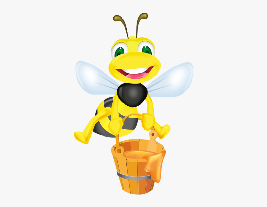 Honey Bee Cartoon Png - Bee Honey Clipart Png, Transparent Png, Free Download