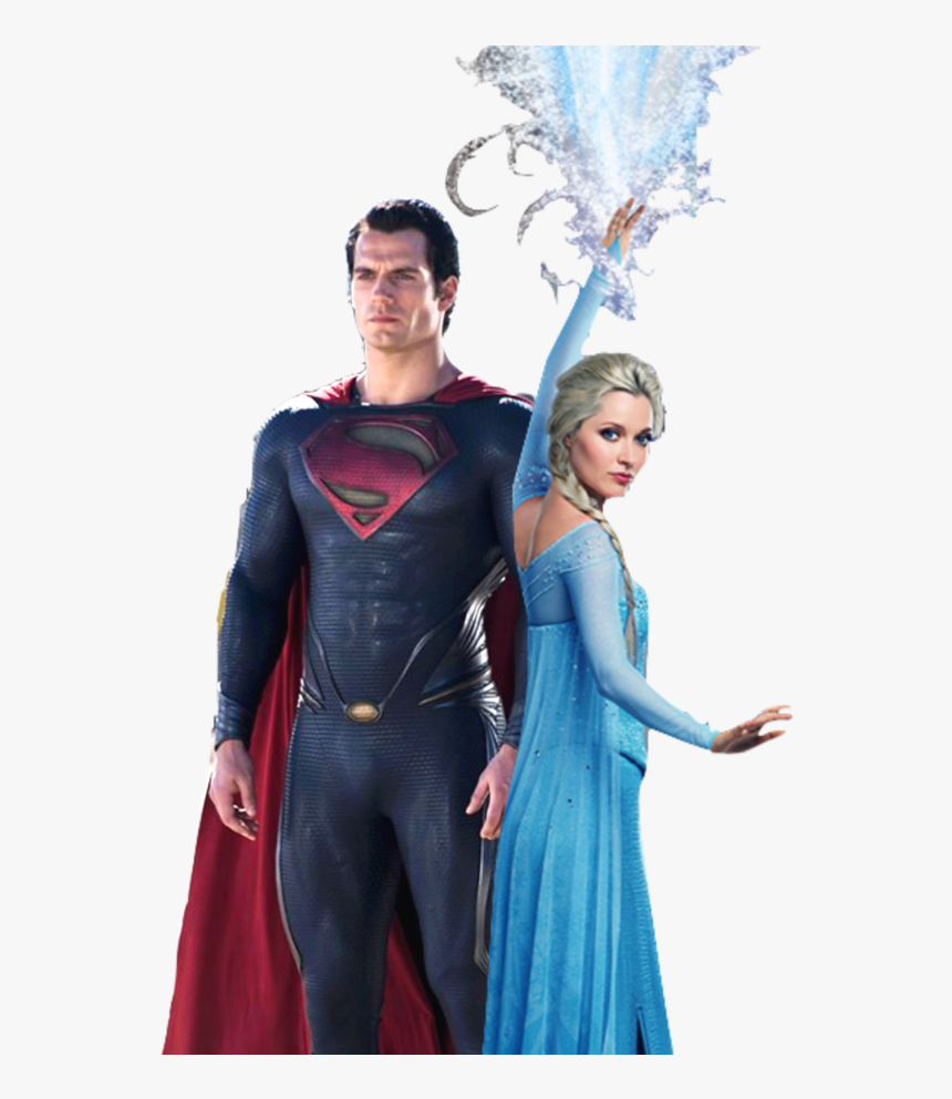 Superman And Elsa , Png Download - Elsa Batman, Transparent Png, Free Download