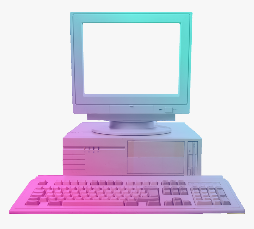Vaporwave Computer Png, Transparent Png, Free Download