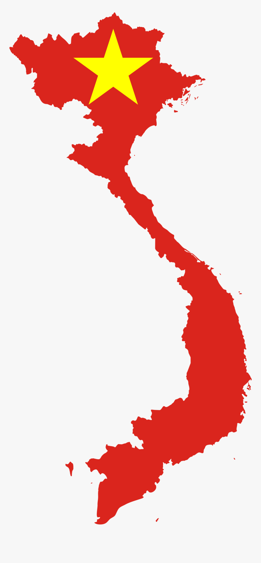 Vietnam Map Flag Clip Arts - Vietnam Flag Country Png, Transparent Png, Free Download