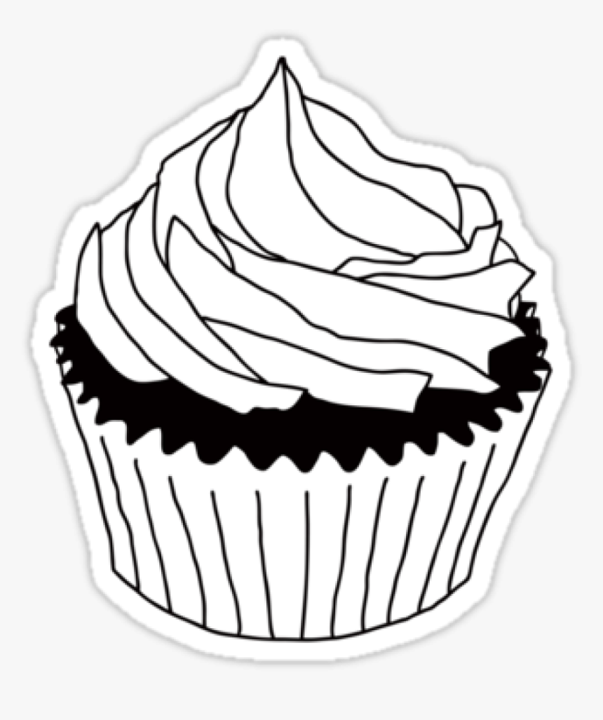 Cupcake Clipart Black And White Cupcake Clipart Black - Cupcake Black And White, HD Png Download, Free Download