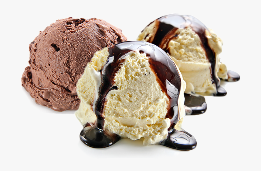 Ice Cream Mix Scott Brothers Dairy - Vanilla Ice Cream Chocolate Sauce, HD Png Download, Free Download