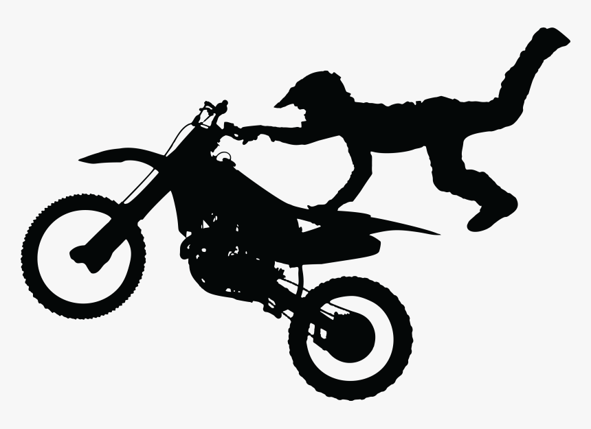 Motocross Silhouette, HD Png Download, Free Download