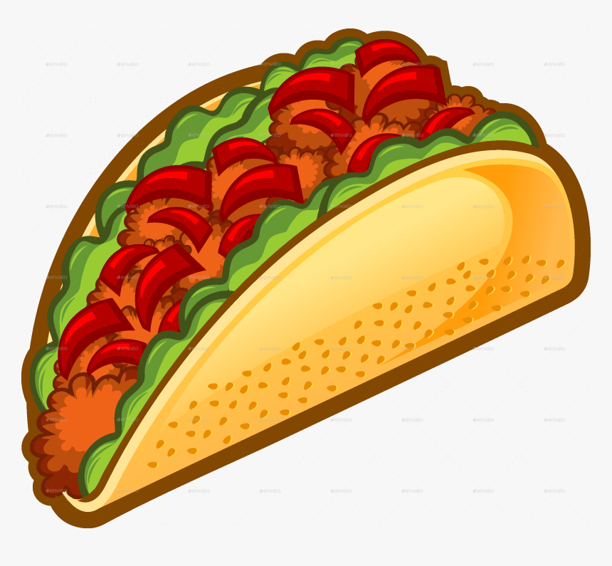 Taco Transparent Png - Clipart Transparent Background Taco, Png Download, Free Download