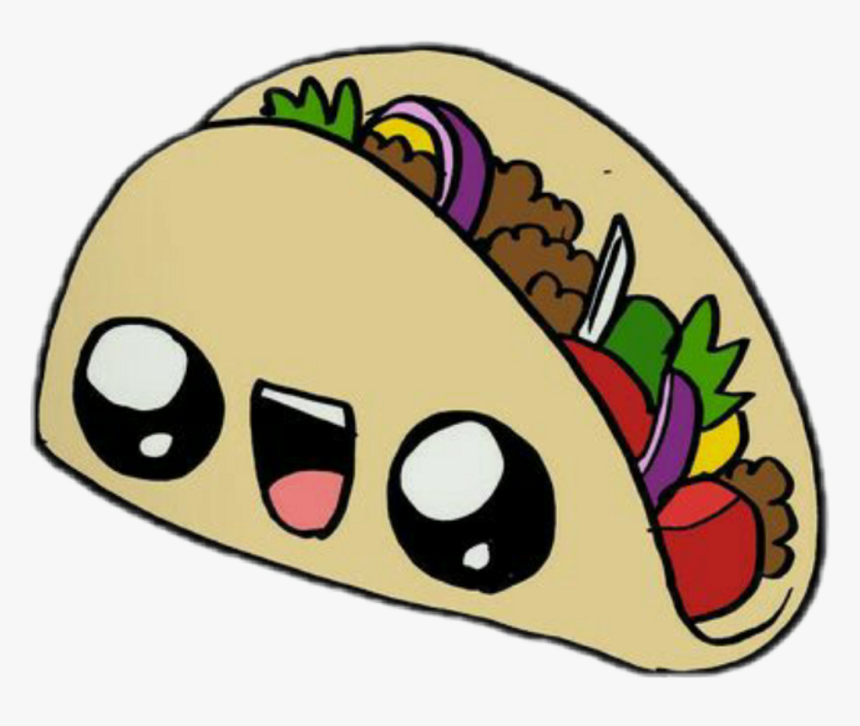 Taco Sticker Clipart Png Download Disegni Kawaii Cibo Transparent Png Kindpng