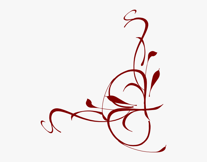 Floral Swirl Svg Clip Arts - Transparent Swirl Design Png, Png Download, Free Download