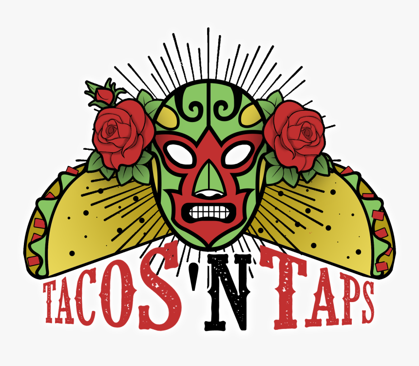 Mexican Woman Holding Beer Taco Png - Tacos N Taps, Transparent Png, Free Download