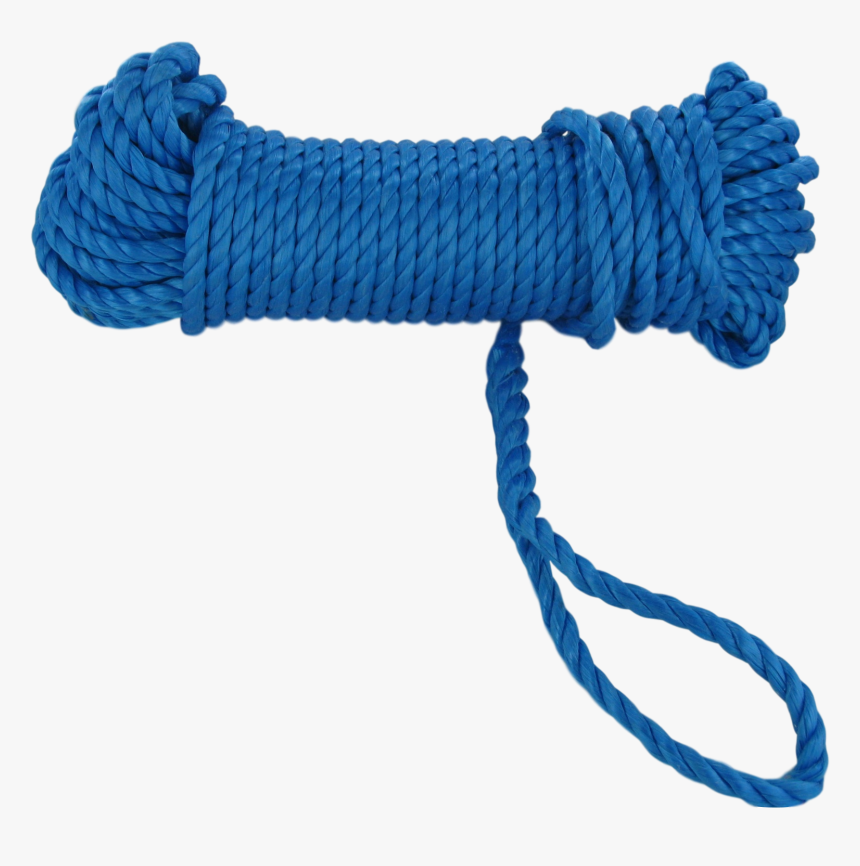 Blue Split Film Polypropylene Rope - Blue Rope Png, Transparent Png, Free Download