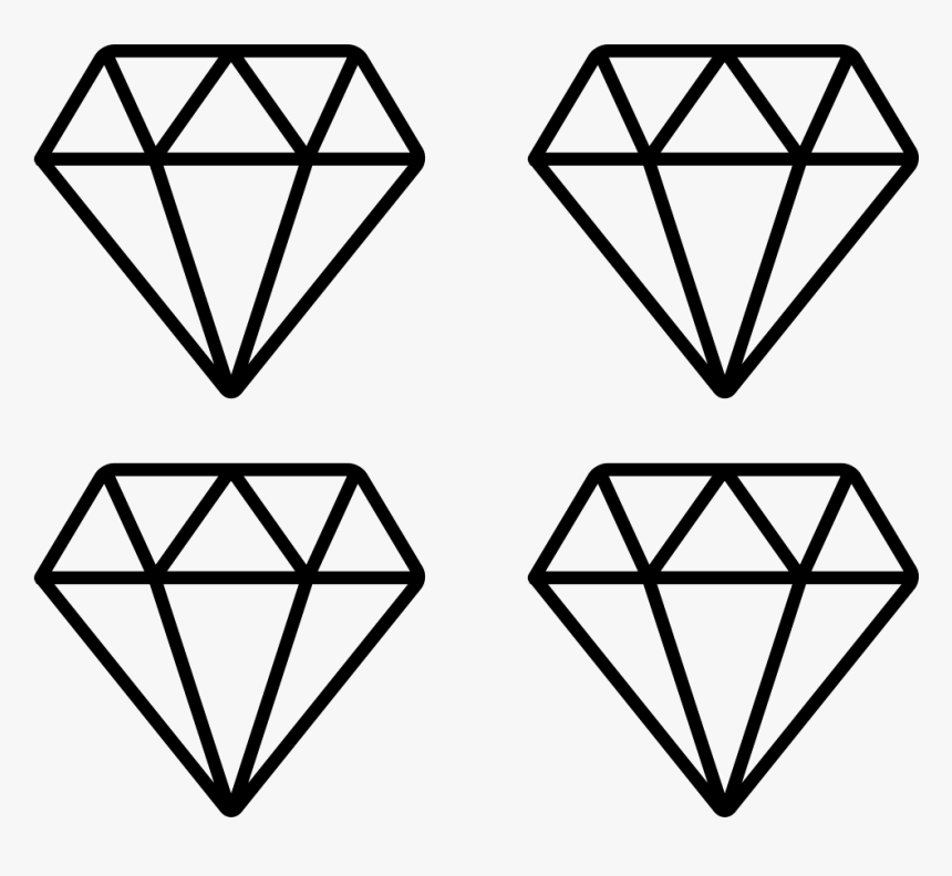Diamonds - Diamond Outline Vector Blue, HD Png Download, Free Download