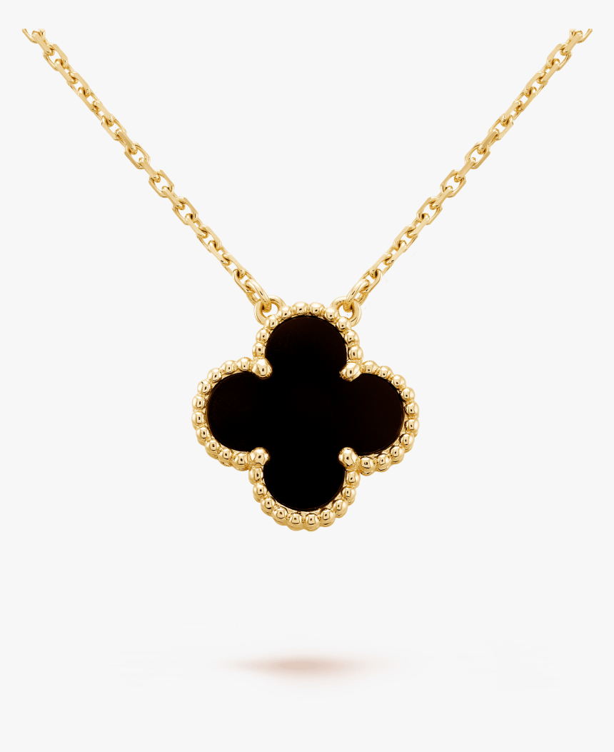 Vintage Alhambra Pendant, - Black Van Cleef Necklace, HD Png Download, Free Download