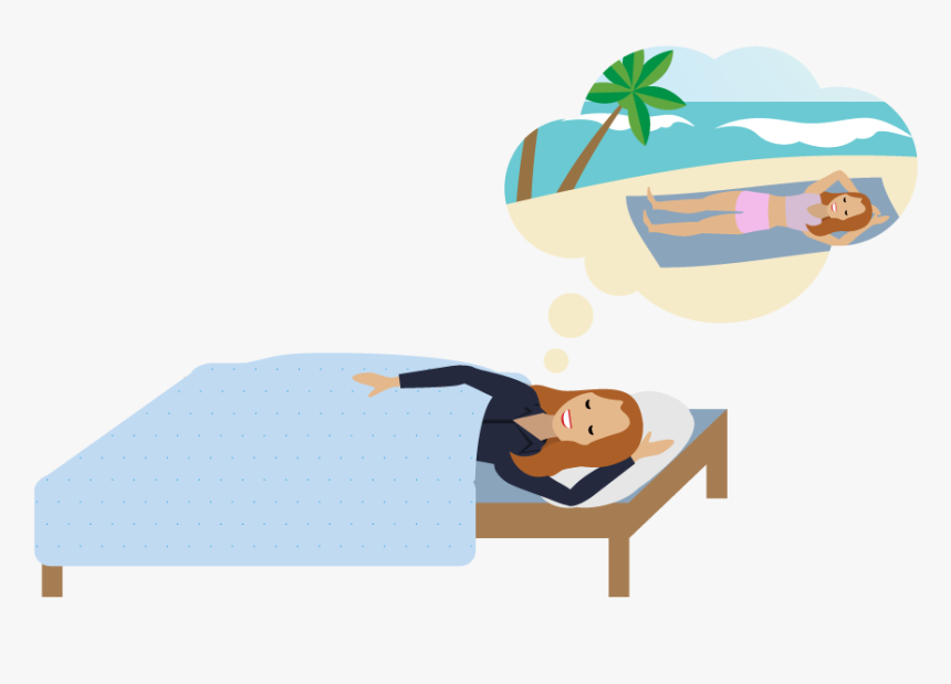 A Person Dreaming Of Lying On The Beach, Hd Png Download, Transparent Png, Free Download