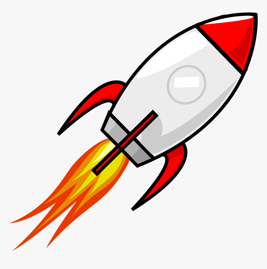 Rocket Clipart - Transparent Background Rocket Ship Clipart, HD Png Download, Free Download