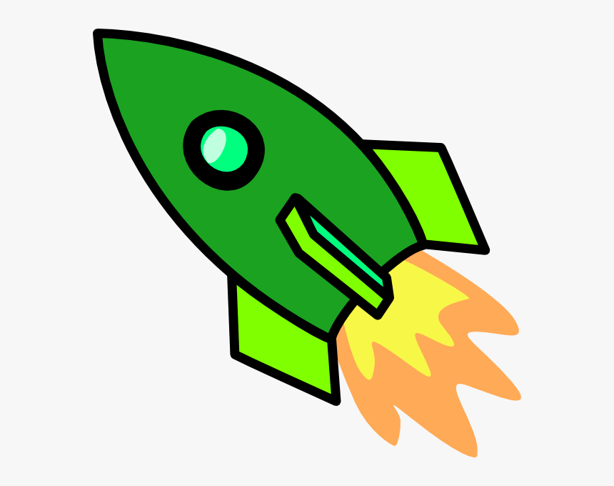 Green Rocket Svg Clip Arts - Rockets Clipart, HD Png Download, Free Download