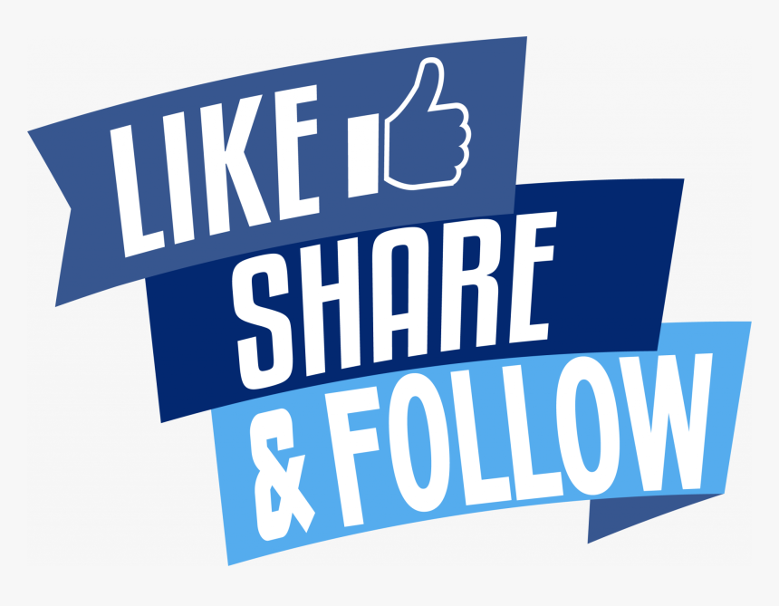 Like Share & Follow - Facebook Like And Follow, HD Png Download, Free Download
